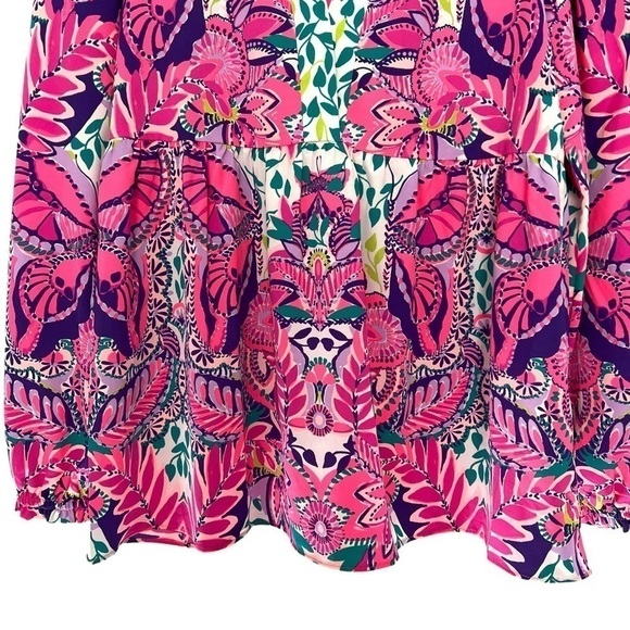 Lilly Pulitzer Winona Stretch Tunic Shes Too Fly Size XS NEW - Picture 9 of 16
